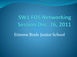 SW1 FOS Networking Session Dec. 16, 2011