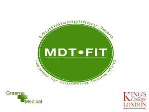 What is MDT-FIT? - NHS Improving Quality