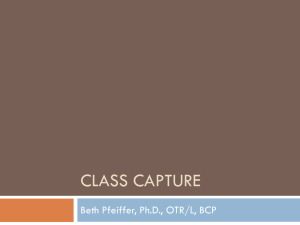 Class Capture powerpoint presentation auditory version