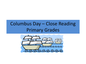 Columbus Day Primary Grades - RU-TPS