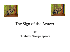The Sign of the Beaver - Hackettstown School District