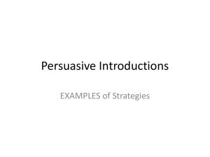 Persuasive Essays