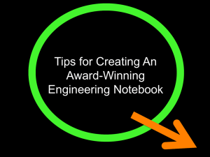 Engineering Notebook Presentation