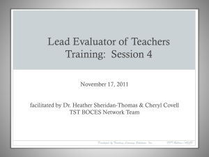 Lead Evaluator Training Session 4 (PPT)