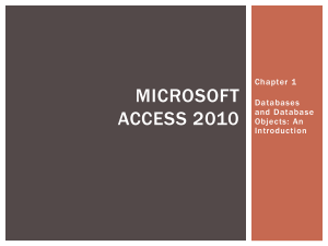 Microsoft Access 2010