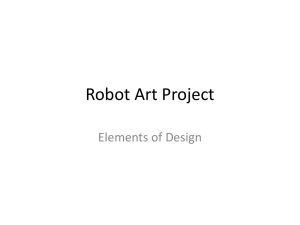 Robot Art Project Elements of Design