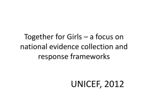 Together for Girls: A Focus on National Evidence