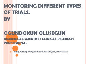 Monitoring Different Types of Trials by Ogundokun Olusegun
