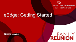 eEdge – Getting Started - Real Estate Office Pros