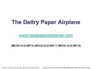 Paper Airplanes Activity (ppt)