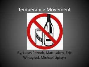 Temperance Movement - Livingston Public Schools