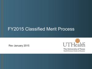 Classified Merit Process using the Fusion Merit Tool Training