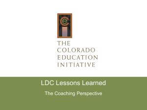 Mini-Tasks - What Instruction? - Colorado Education Initiative The