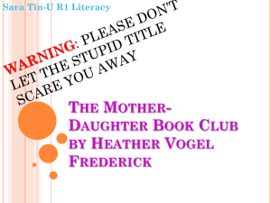 The Mother-Daughter Book Club by Heather Vogel