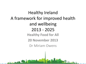 Healthy Ireland Dr. Miriam Owens