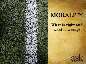 3.1 Whose morality is it anyway