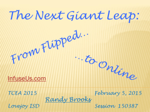 The Next Giant Leap: Flipped to Online