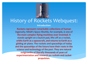 History of Rockets Webquest