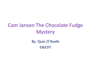 Can Jansen The chocolate Fudge Mystery