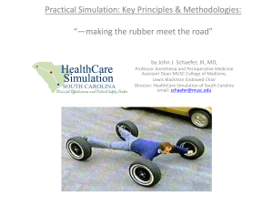 Practical Simulation | John J. Schaefer, MUSC College of