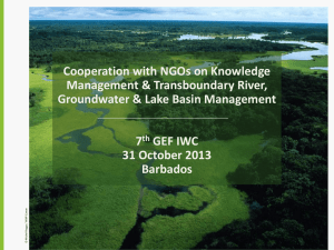 Cooperation with NGOs on Knowledge Management