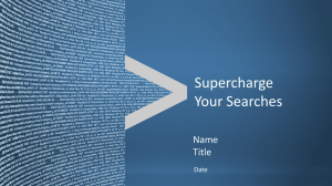 Supercharge Your Searches