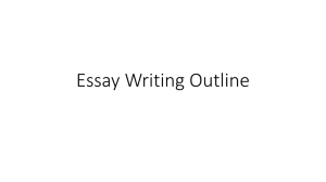 Essay Writing Outline - River Dell Regional School District
