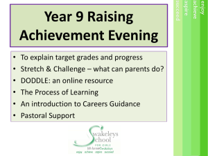 Raising achievement evening October 2013