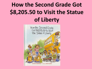 How the Second Grade Got $8205.50 to Visit the Statue of Liberty
