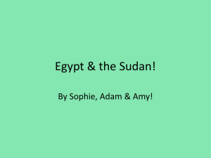 Egypt and the Sudan History-Final Draft! (1)