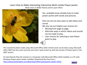 Create an Interactive PowerPoint Part 1