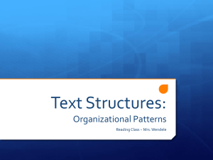 Rdng: Text Structures