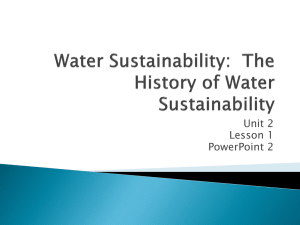 Water Sustainability - Duplin County Schools