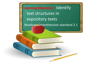 text structure review