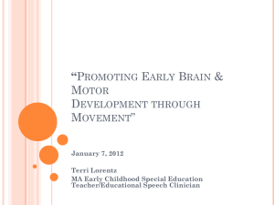 Promoting Early Brain & Motor Development through Movement