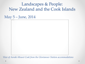 Landscapes and People: New Zealand & Cook Islands