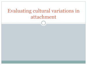 Evaluating cultural variations in attachment PP