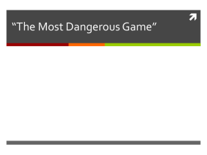 "The Most Dangerous Game" Notes