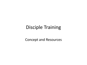 Disciple Training