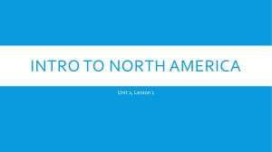 Intro to North America - PPT