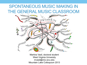 Spontaneous Music Making in the General Music