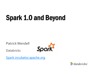 Spark 1.0 Meetup.ppt 457kB, uploaded 4/23/14 by Scott W. Public