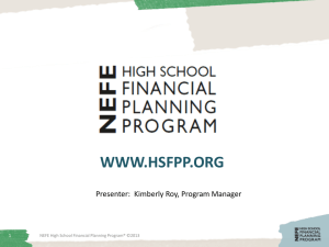 Have a Plan - High School Financial Planning Program