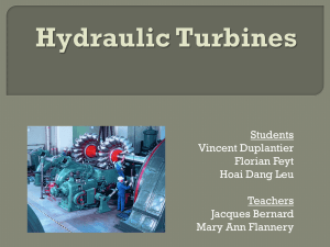 Choice method of hydraulic turbines