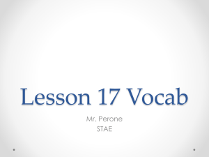 Lesson 17 Vocab - Mr. Perone`s Rockin` Math Site