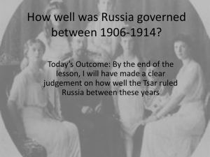 How well was Russia governed between 1906