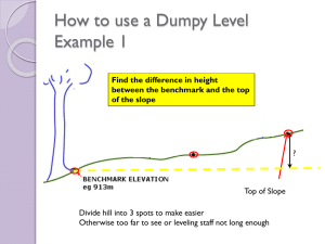 How to use Dumpy Levels. Example of use
