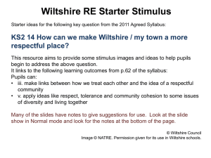 How can we make Wiltshire a more respectful