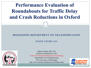 Performance Evaluation of Roundabouts for Traffic Delay and Crash