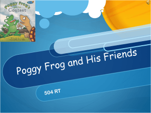 Poggy Frog and His Friends
